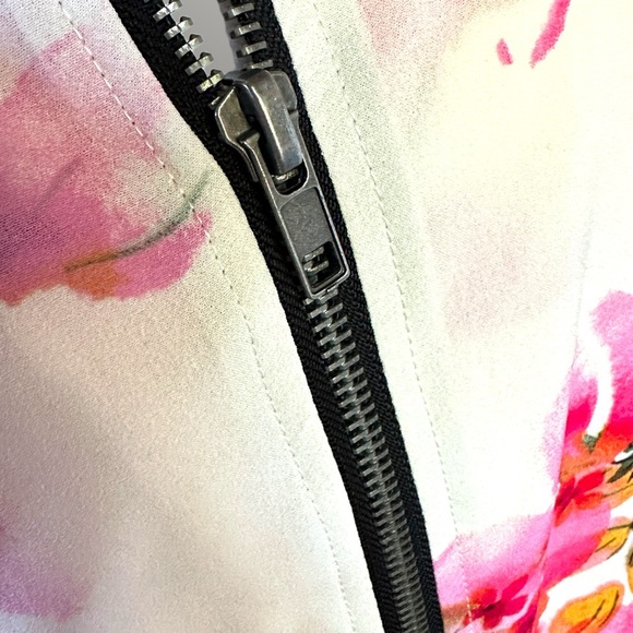 Sanctuary Pink Floral Bomber Jacket, Size M - Picture 8 of 13